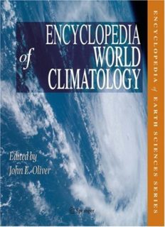 Sách điện tử: Encyclopedia of world climatology ( Bách khoa toàn thư về khí hậu thế giới)