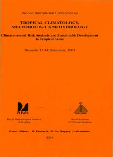 Sách điện tử: Tropical Climatology, Meteorology and Hydrology (Khí hậu nhiệt đới, Khí tượng và Thủy văn)